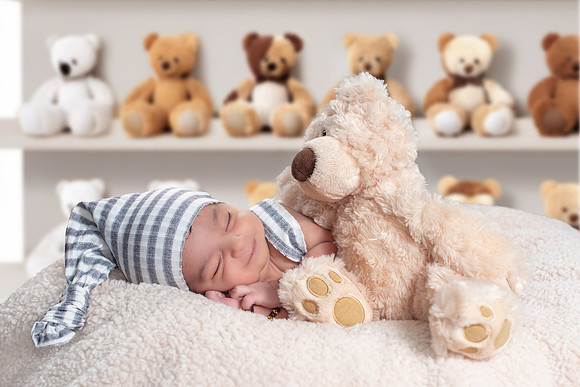 newborn session for a baby boy