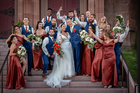 Elegant outdoor wedding portrait captured by Studio Lana in Albany, NY. Candid fine-art style photography showcasing joy, light, and timeless emotion.