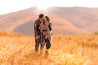 Romantic engagement portrait photographed by Studio Lana at Hunter mountain. Natural-light couple session capturing connection, emotion, and timeless elegance.